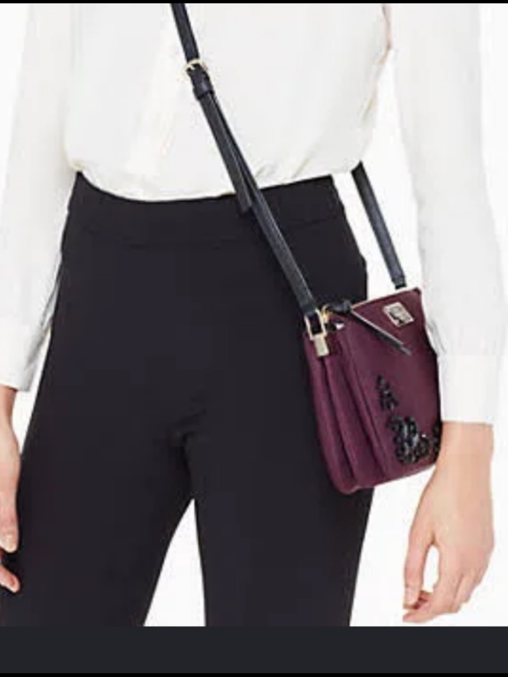 ♠️ $240 retail Kate Spade Wilson Road Embellished Madelyne crossbody - Picture 4 of 7